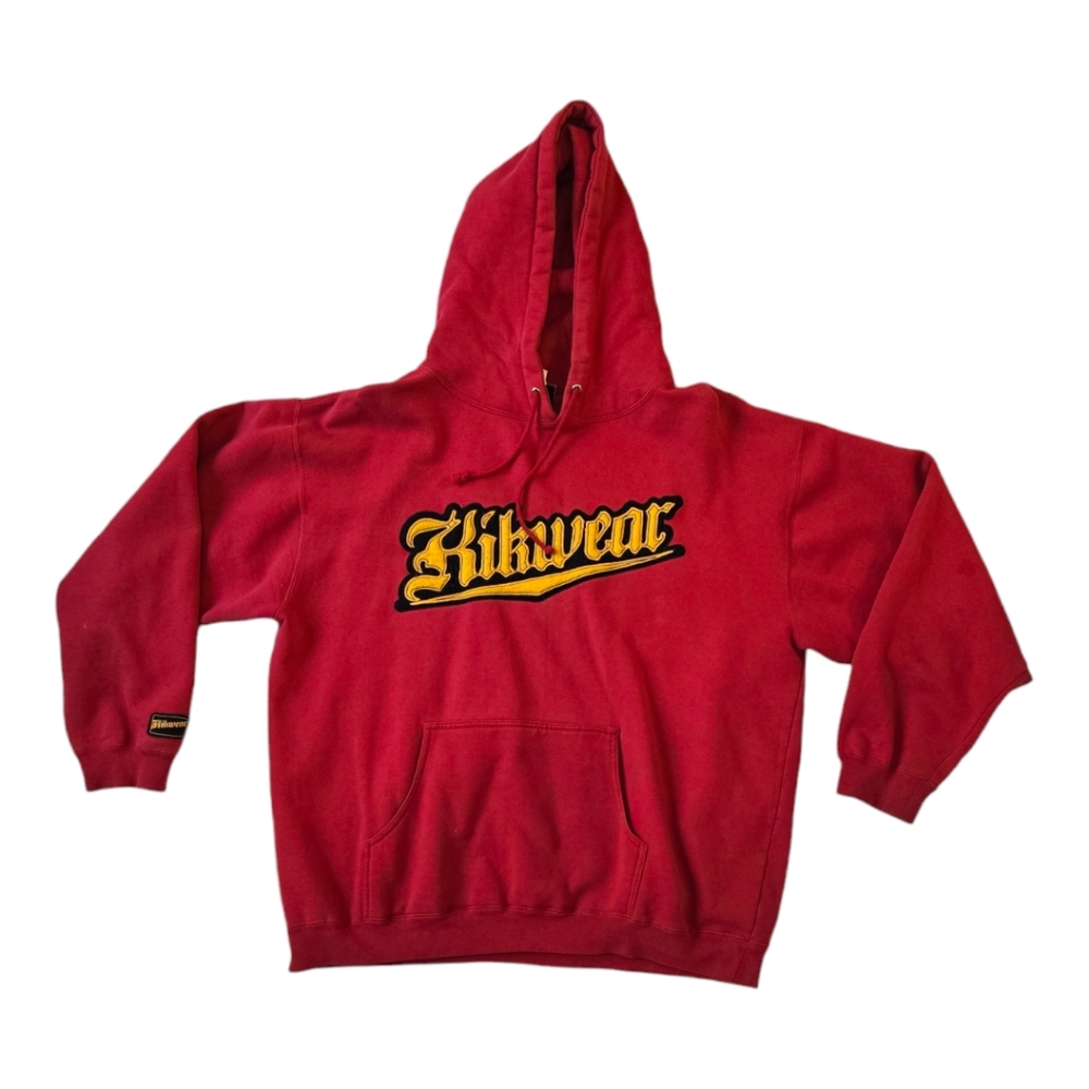 Vintage Kikwear Red Hoody Men's XL